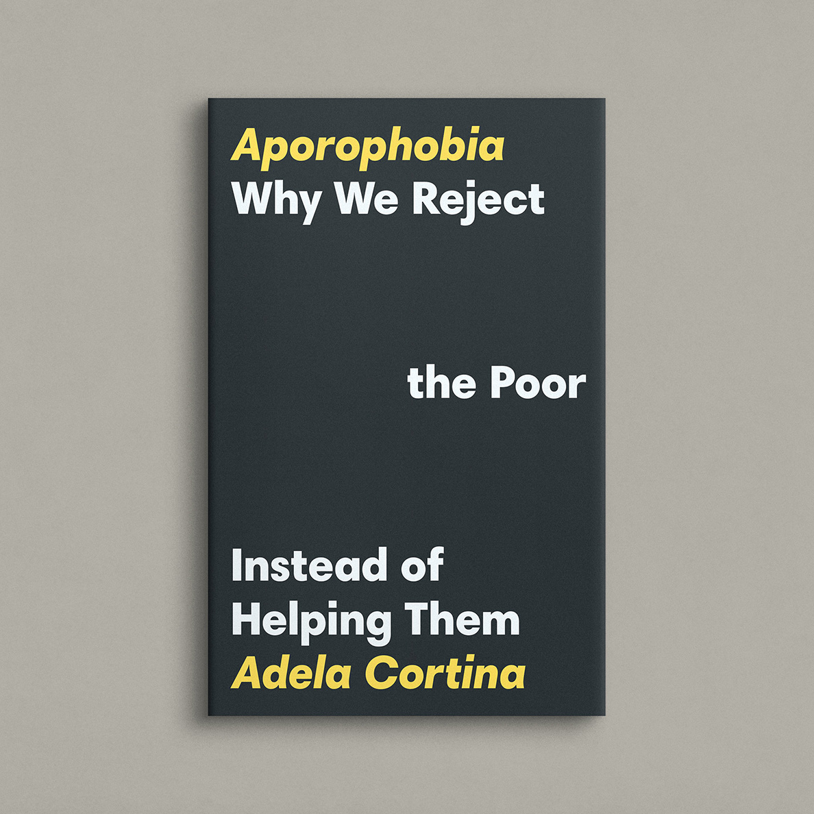 Aporophobia book cover